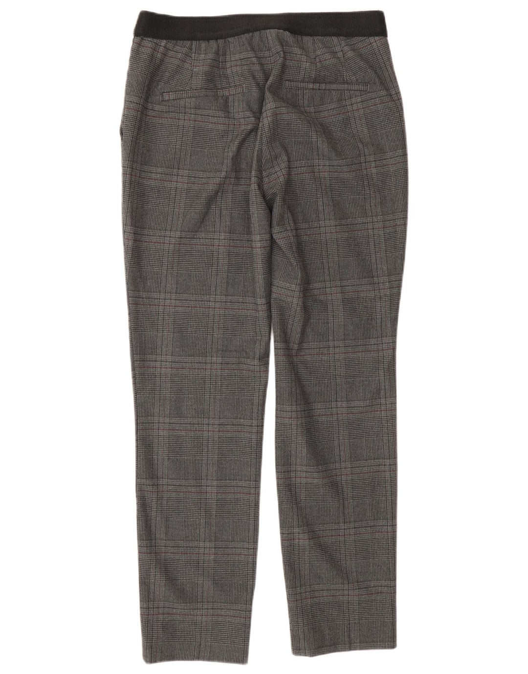 Pantaloni chino slim pentru femei Zara Medium L28 L27 Gri Houndstooth