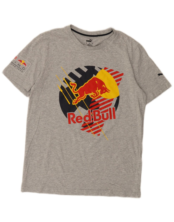 Tricou cu grafic Puma Red Bull pentru bărbați Top Medium Gri Flecked