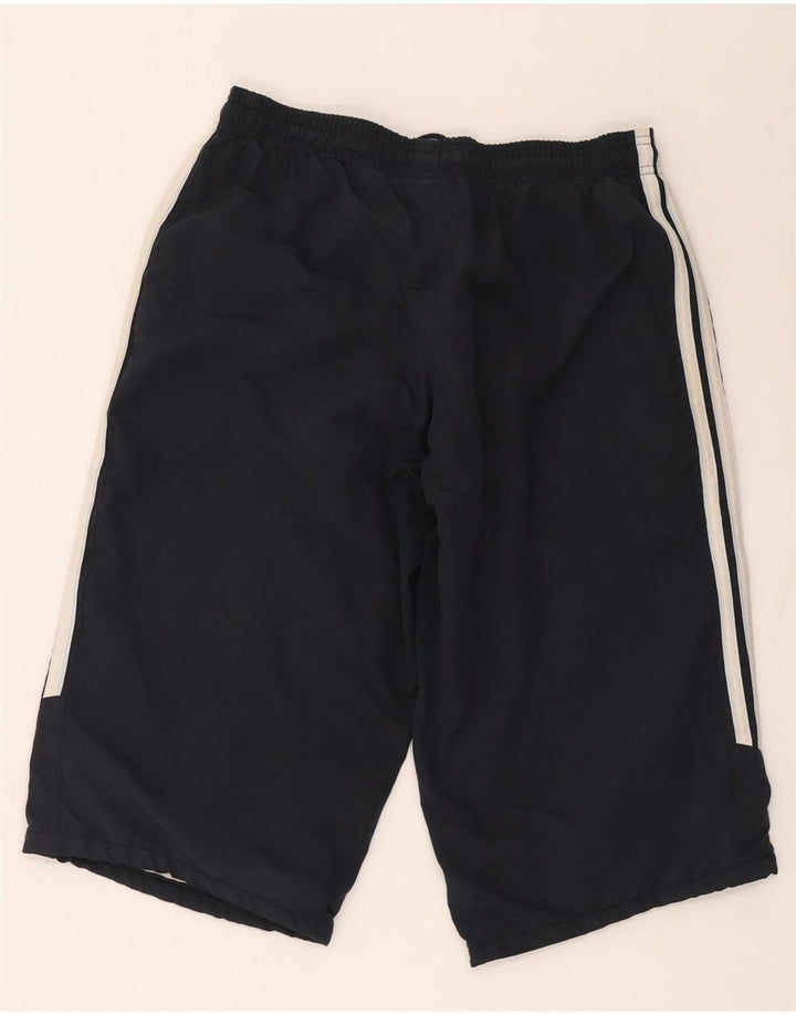 Pantaloni scurți sport Bermuda Adidas pentru bărbați, poliester negru mic