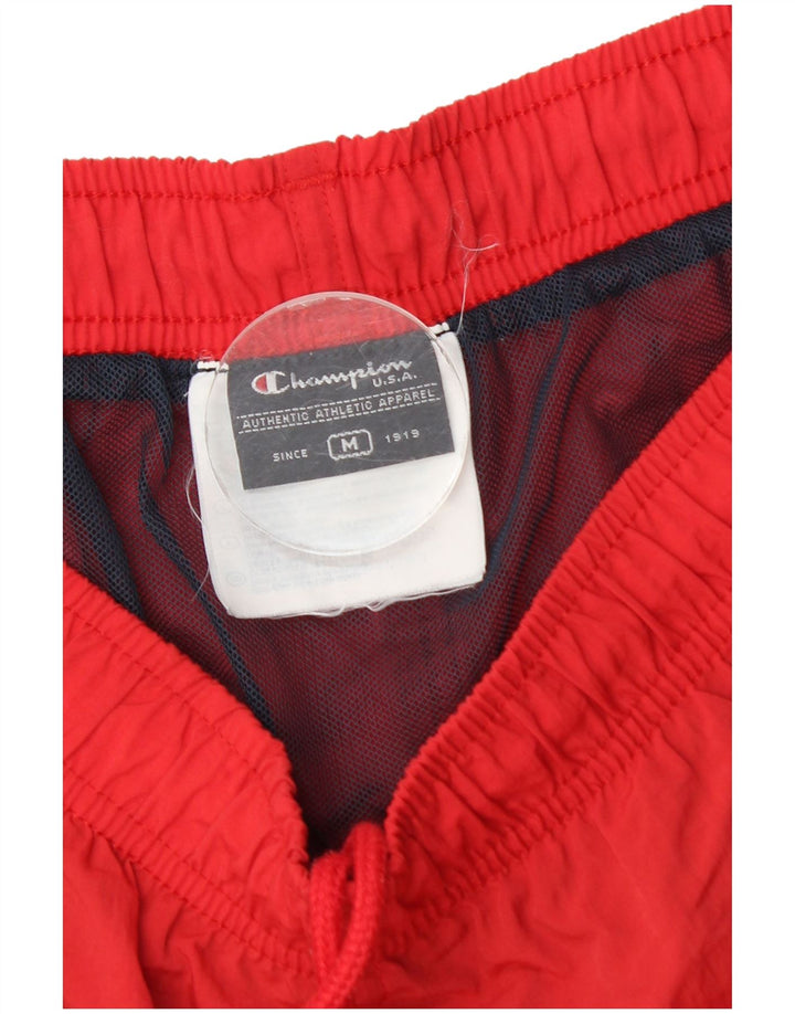 Pantaloni scurți sport Champion pentru bărbați, roșu mediu, color block