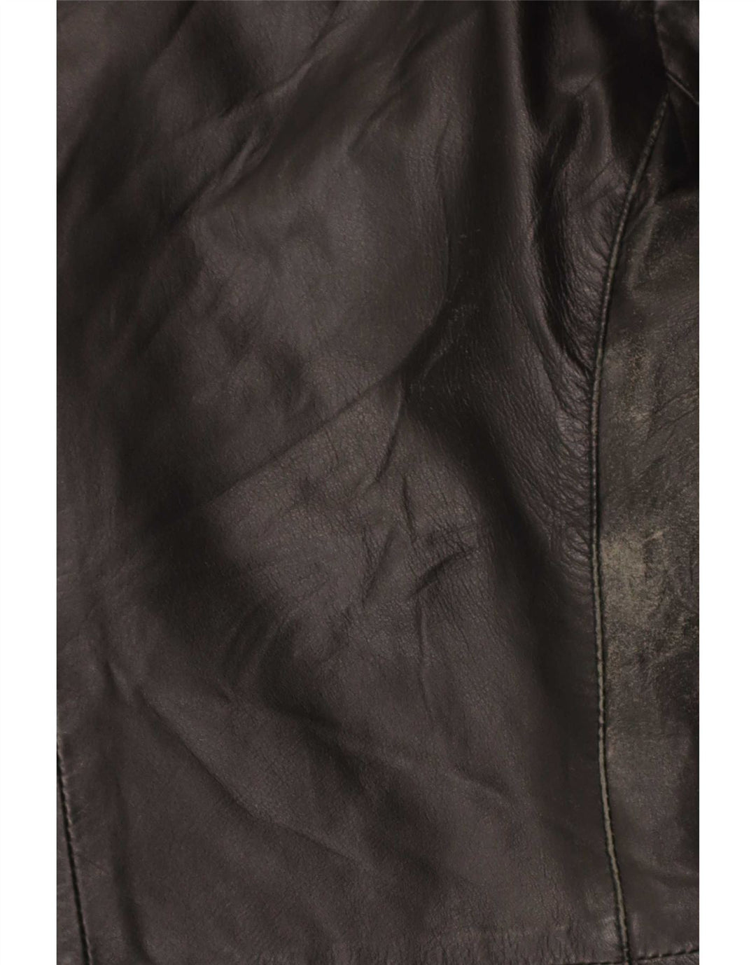 Jachetă vintage din piele cu 3 nasturi pentru femei UK 14 Medium Black Leather