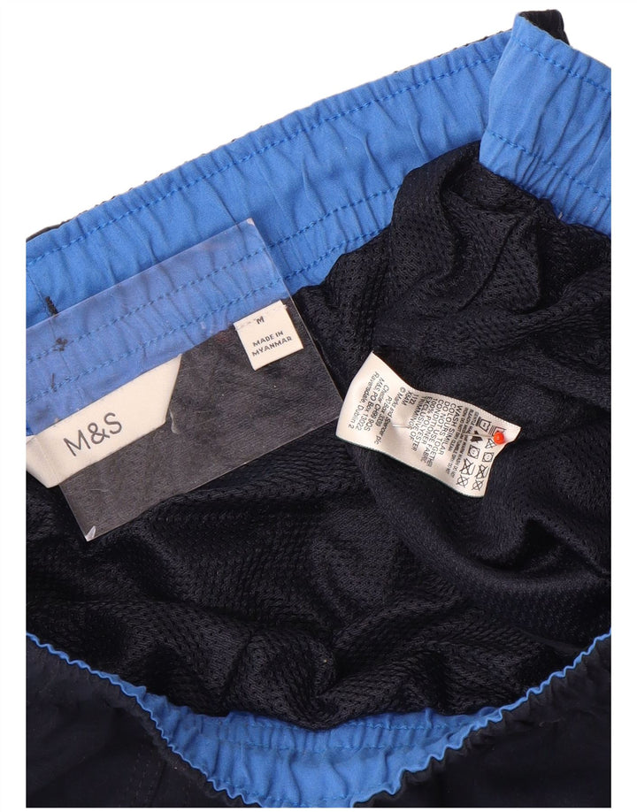 Pantaloni scurți de înot pentru bărbați Marks & Spencer, poliester mediu albastru bleumarin