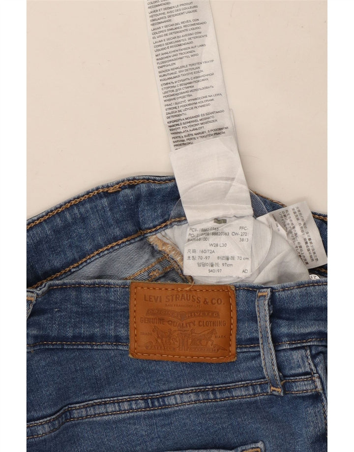 Blugi skinny cu talie mare 721 LEVI'S pentru femei W28 L30 albastru