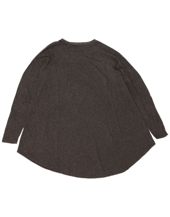 Top cu tunică cu mânecă lungă pentru femei Zara UK 10 mic, gri, viscoză