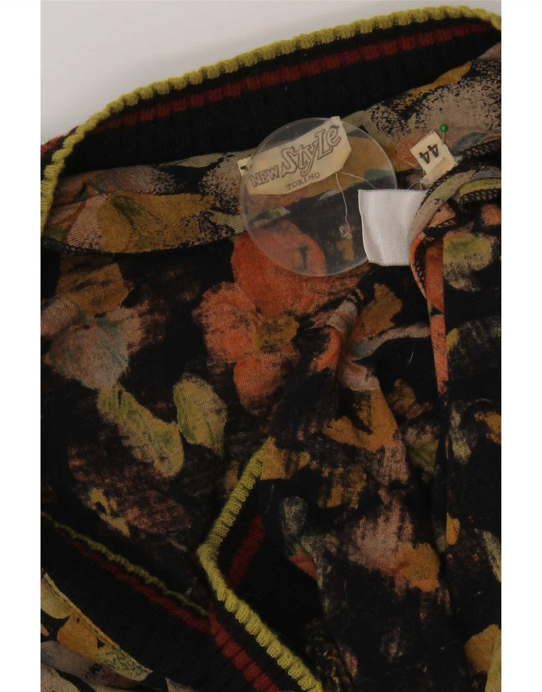 Bluză Pulover Vintage Femei Top IT 44 Medium Multicolor Floral