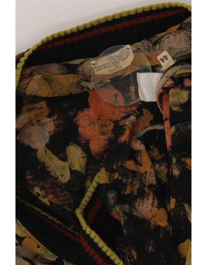 Bluză Pulover Vintage Femei Top IT 44 Medium Multicolor Floral