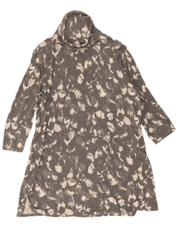 Rochie A-Line pentru femei Marks & Spencer, cu model abstract, UK 16, mare, gri