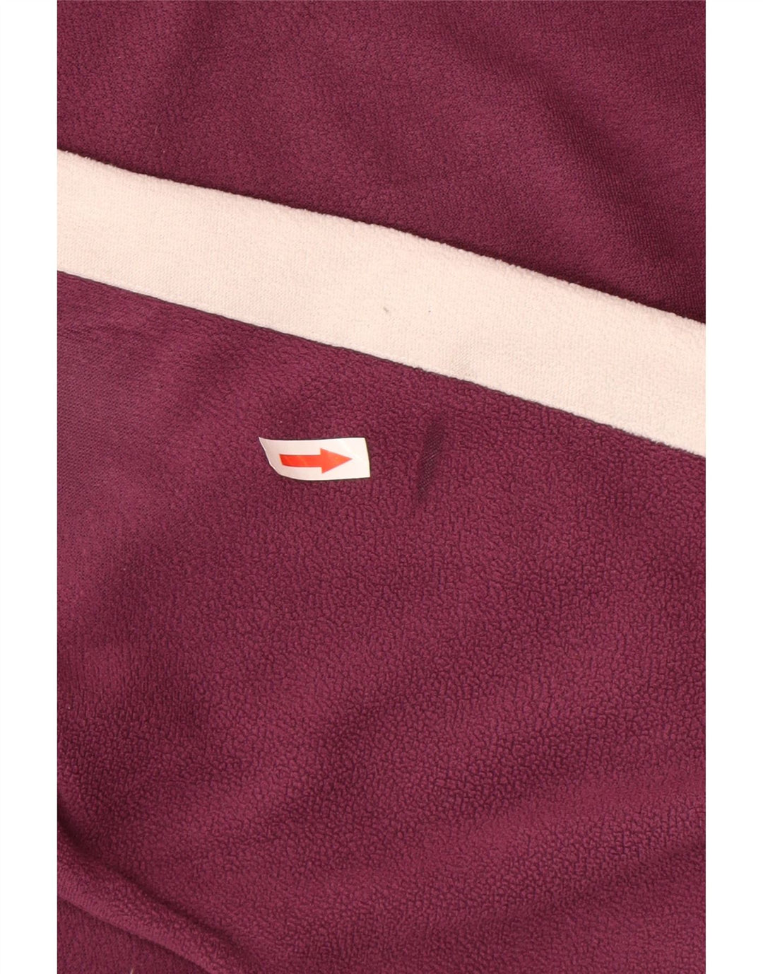 Pulover pentru bărbați Superga, cu fermoar și gât, fleece, mediu Burgundy