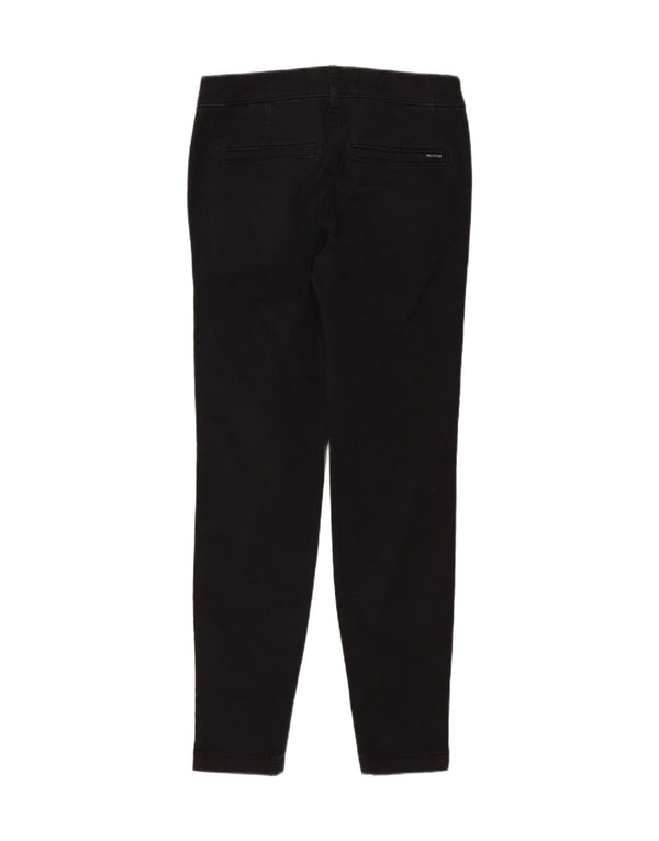 Pantaloni chino skinny pentru femei HOLLISTER W26 L30 bumbac negru