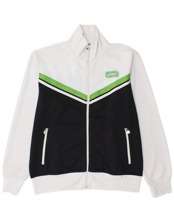 Jachetă de trening pentru bărbați Asics XL, poliester color bloc negru