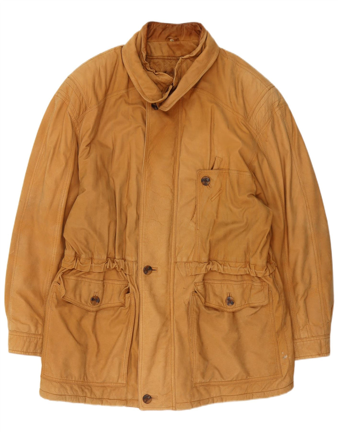 Geacă de piele vintage pentru bărbați IT 54 2XL Bej