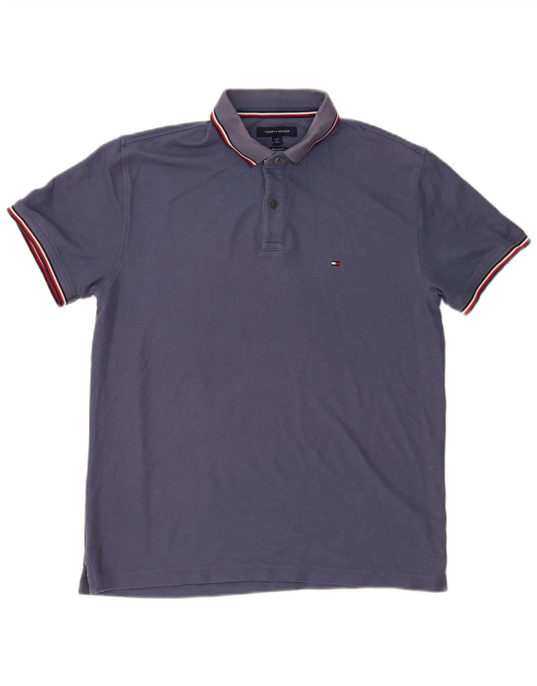 Tricou polo TOMMY HILFIGER pentru bărbați, mare, albastru, bumbac