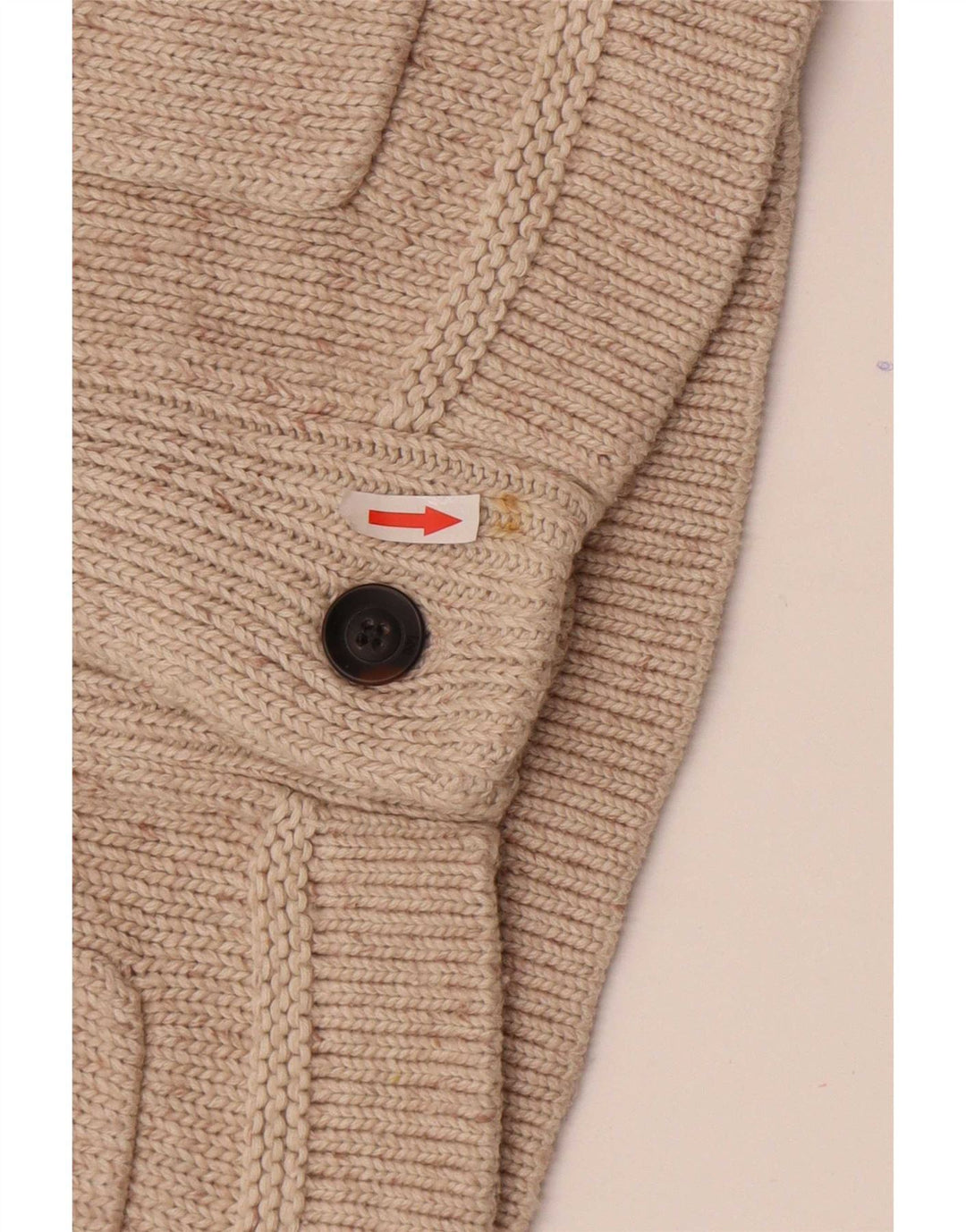 Pulover cardigan pentru bărbați Lee, bumbac cu pete, bej mediu