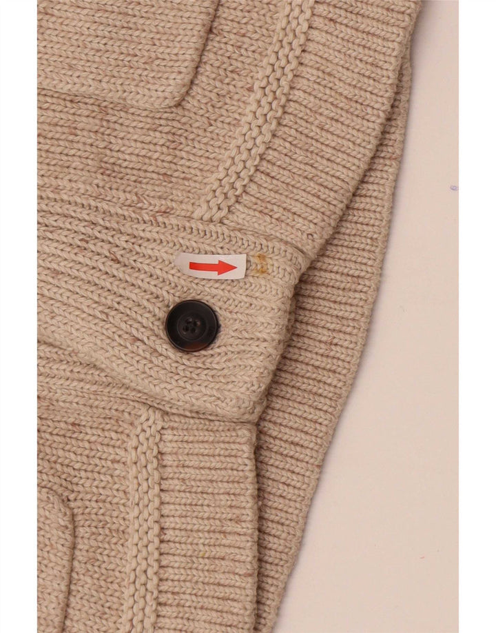 Pulover cardigan pentru bărbați Lee, bumbac cu pete, bej mediu