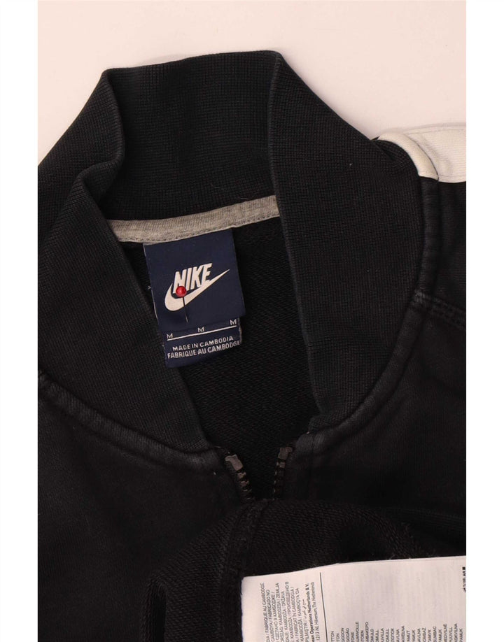 Jachetă de trening Nike pentru bărbați, bumbac color bloc negru mediu