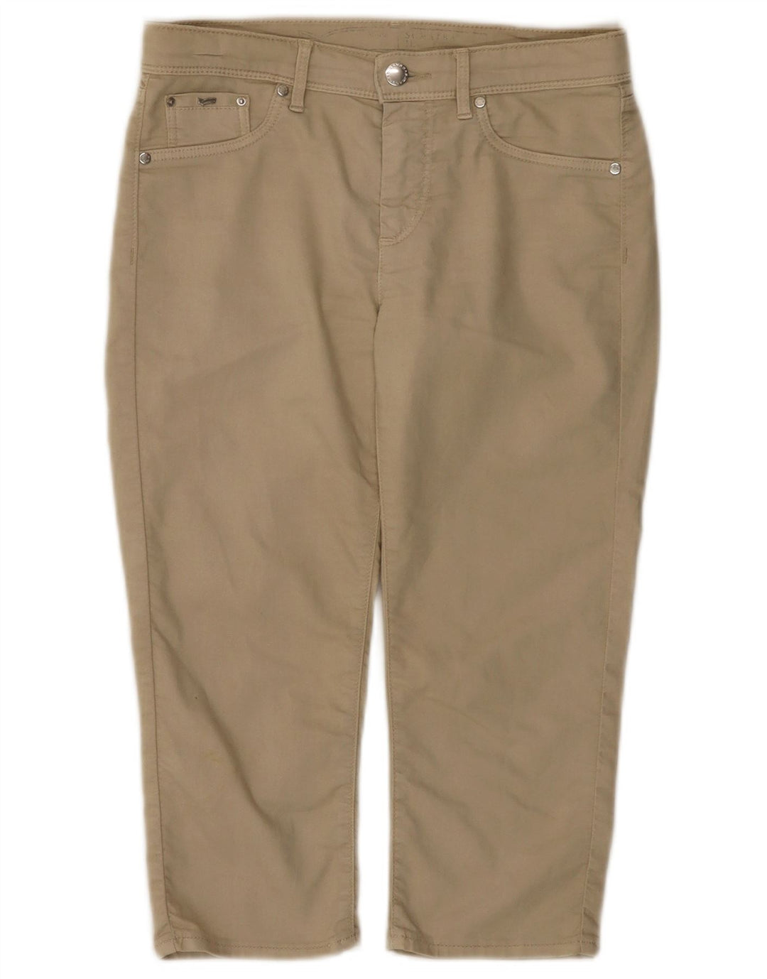 Pantaloni capri pentru femei Gas W27 L18 bumbac bej