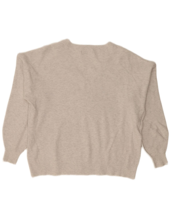 Marks & Spencer pulover supradimensionat pentru femei cu decolteu în V UK 18 XL gri