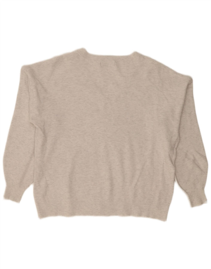 Marks & Spencer pulover supradimensionat pentru femei cu decolteu în V UK 18 XL gri