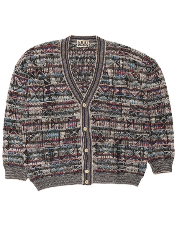 Pulover cardigan pentru bărbați College By Marcazzani IT 54 XL Multicolor Retro