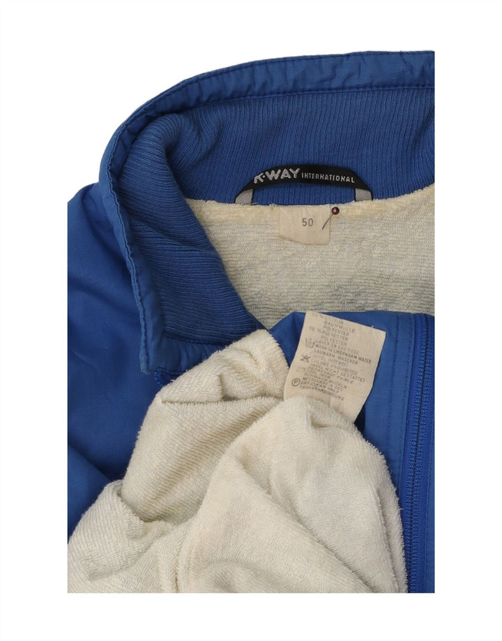 Jachetă Bomber Bărbați K-Way IT 50 Mare Bumbac Albastru
