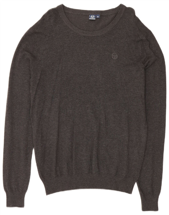 Sergio Tacchini Pulover pentru bărbați cu gât crew, XL, viscoză gri