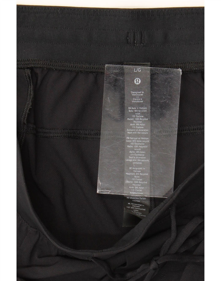 Lululemon Pantaloni scurți sport pentru femei, mari, negru, nailon