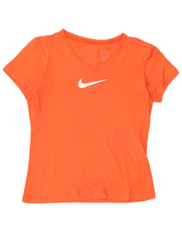 Tricou grafic Nike Dri Fit pentru femei Top UK 14 Large Orange