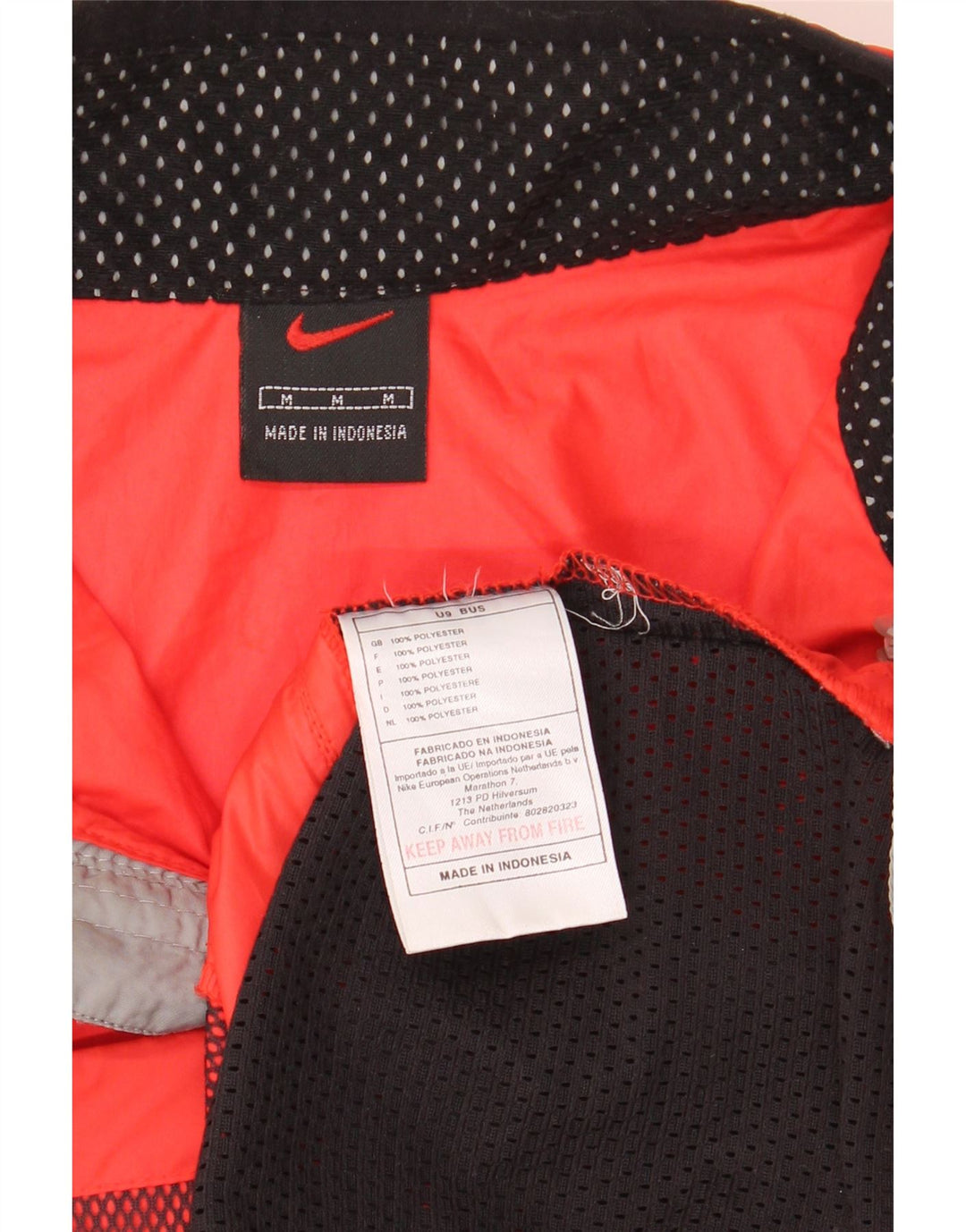 Jachetă pentru bărbați NIKE fără mâneci, top de trening, culoare portocaliu mediu, bloc de culoare
