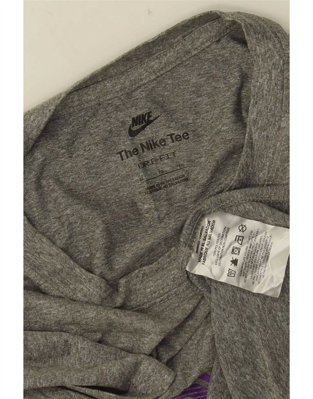 Tricou grafic Nike Dri Fit pentru bărbați Top XL poliester gri