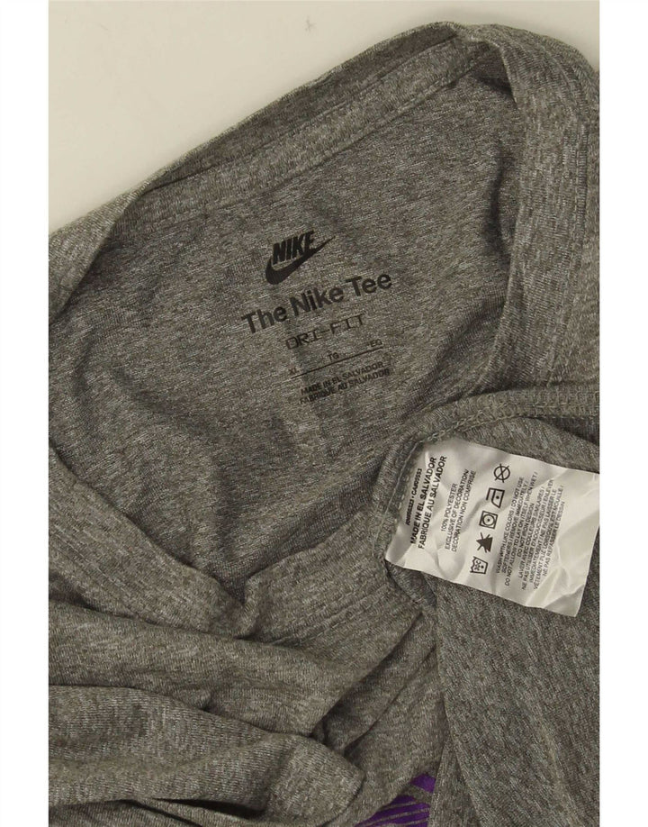 Tricou grafic Nike Dri Fit pentru bărbați Top XL poliester gri