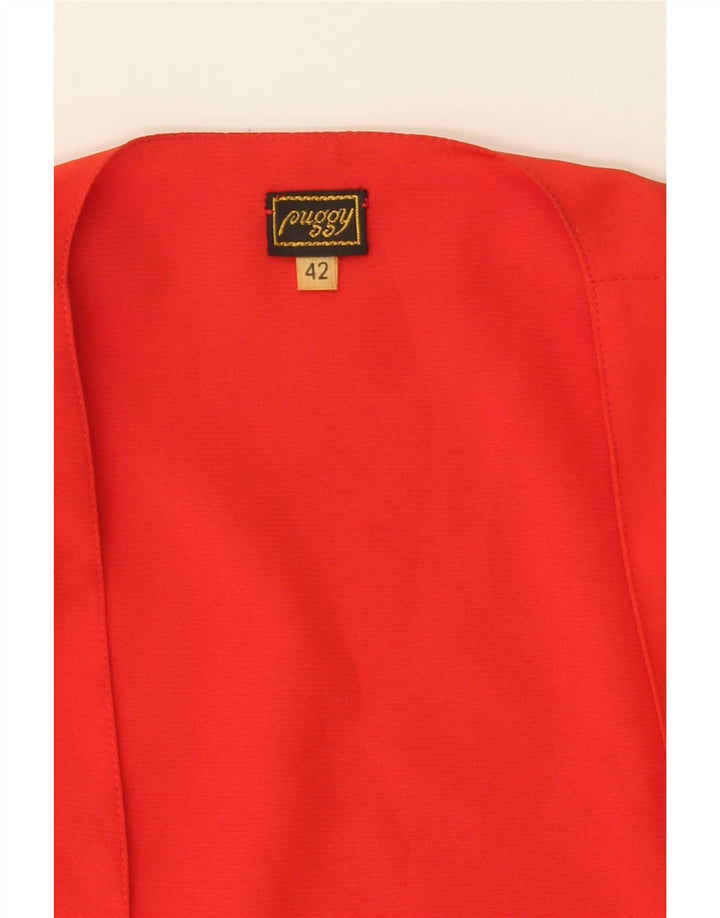 VINTAGE Womens Bolero Jacket IT 42 Medium Red Vintage Vintage and Second-Hand Vintage from Messina Hembry 
