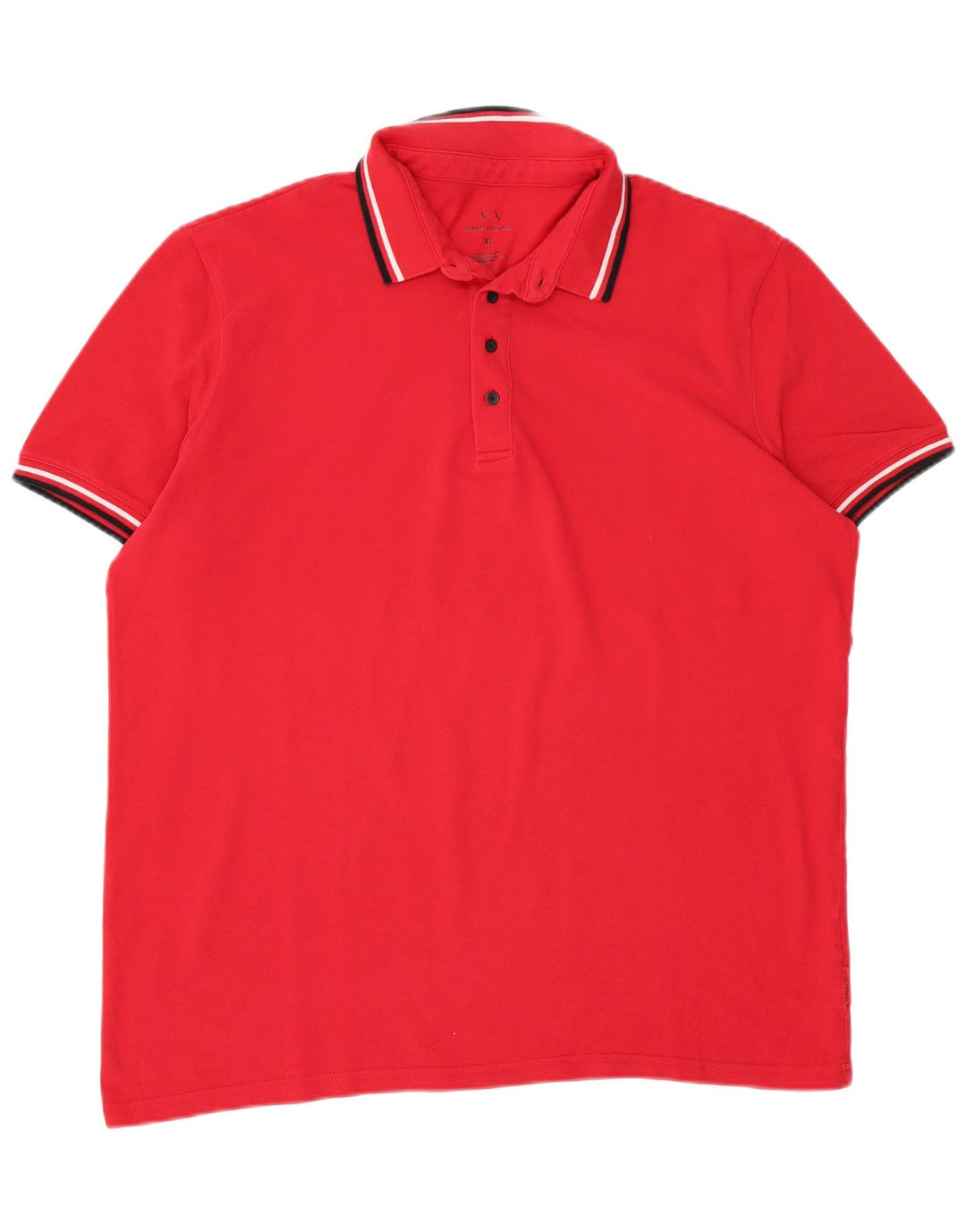 Tricou polo pentru bărbați Armani Exchange, bumbac roșu XL