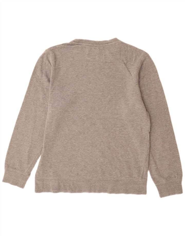 Pulover cu grafic pentru bărbați Jack & Jones Pulover mare din bumbac gri