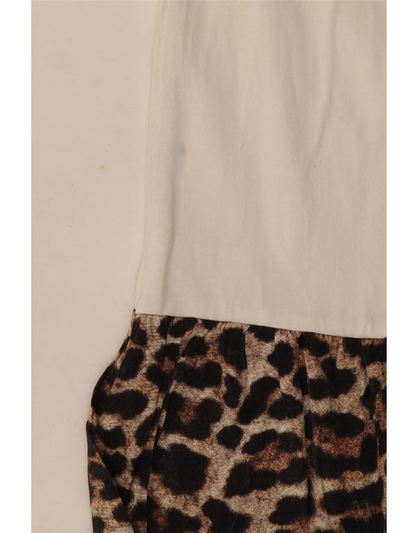 Bluză pentru femei Zara UK 12 Medium White Animal Print