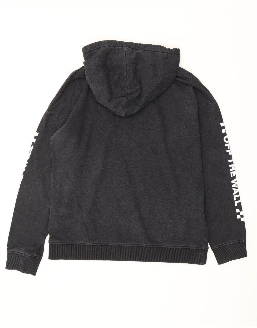 VANS Pulover supradimensionat cu glugă cu grafic pentru femei UK 16 mare bumbac bleumarin