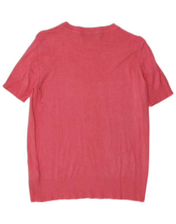 Pulover pentru femei Marks & Spencer, cu gât de barcă, UK 8, mic, roz