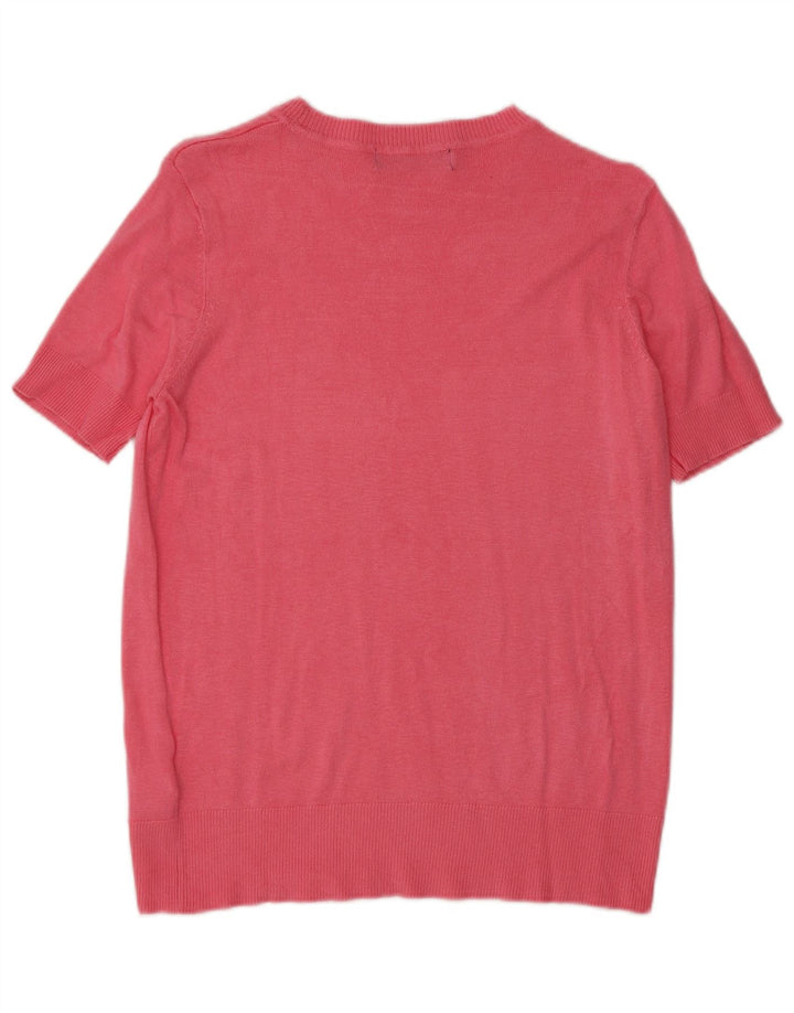 Pulover pentru femei Marks & Spencer, cu gât de barcă, UK 8, mic, roz