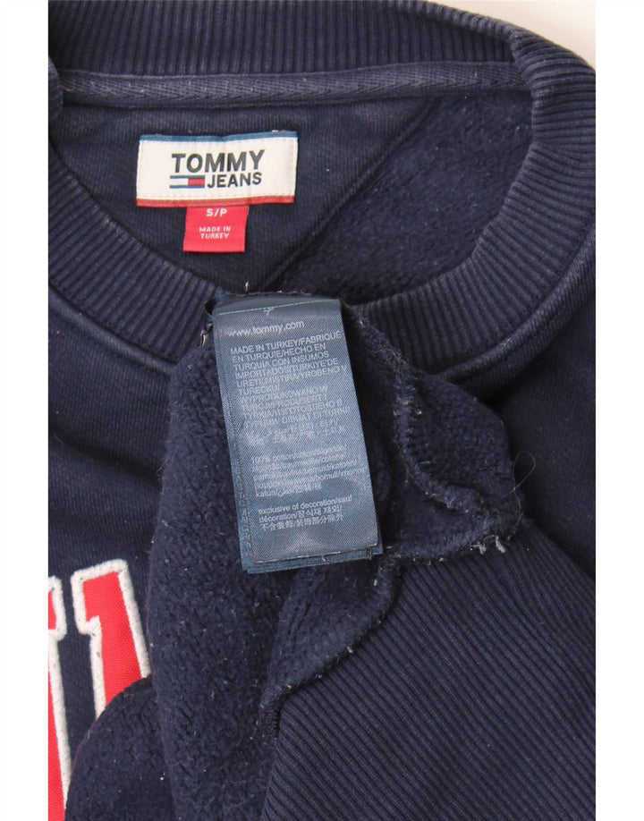 Pulover supradimensionat pentru femei Tommy Hilfiger UK 10 Mic bleumarin