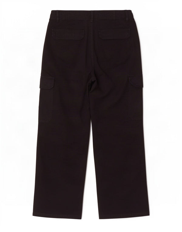 Pantaloni cargo cu talie înaltă pentru femei Zara EU 38 Mici L28 L27 Negri