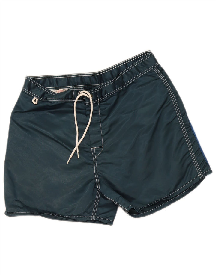 Sundek Pantaloni scurti de înot pentru bărbați, nailon cu dungi mici, bleumarin
