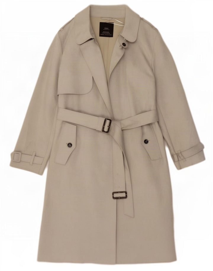 Trench pentru damă Zara UK 10 Poliester gri mic