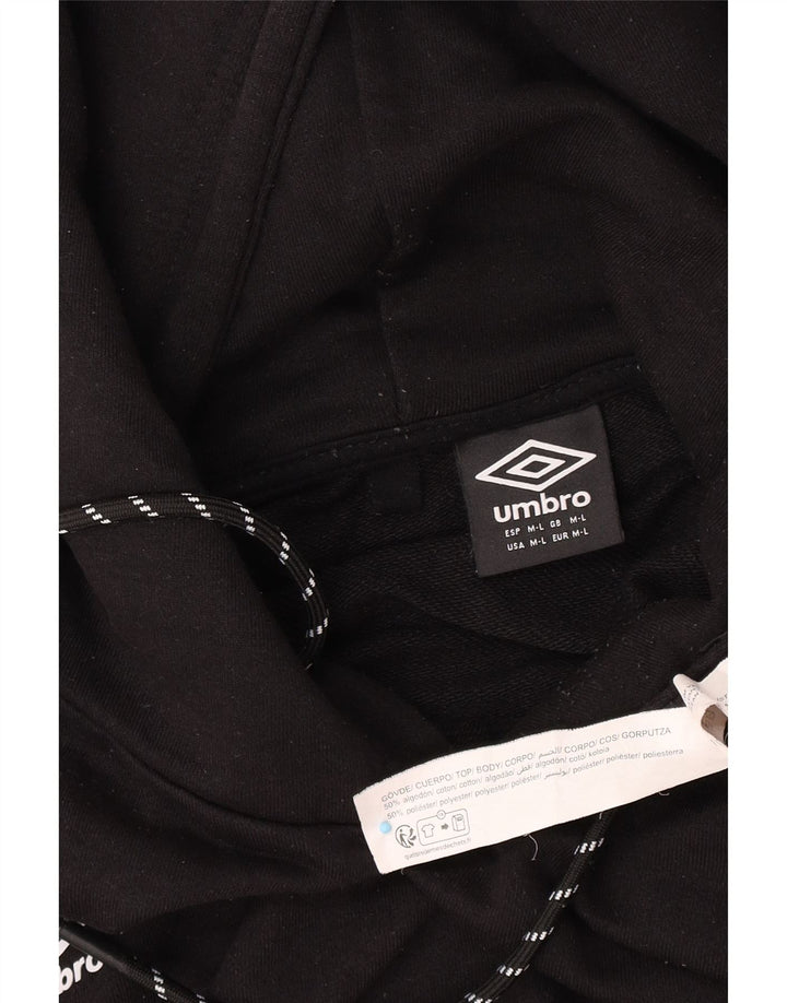 Pulover Umbro pentru bărbați, bumbac mediu negru