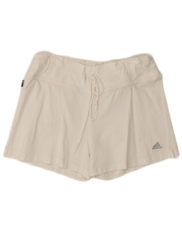 Pantaloni scurți sport Adidas pentru femei UK 18 XL, bumbac alb
