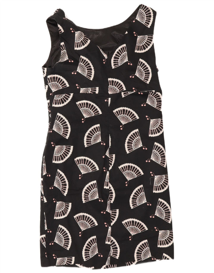 Rochie Oasis pentru femei, cu model abstract, fără mâneci, UK 16 mare, neagră
