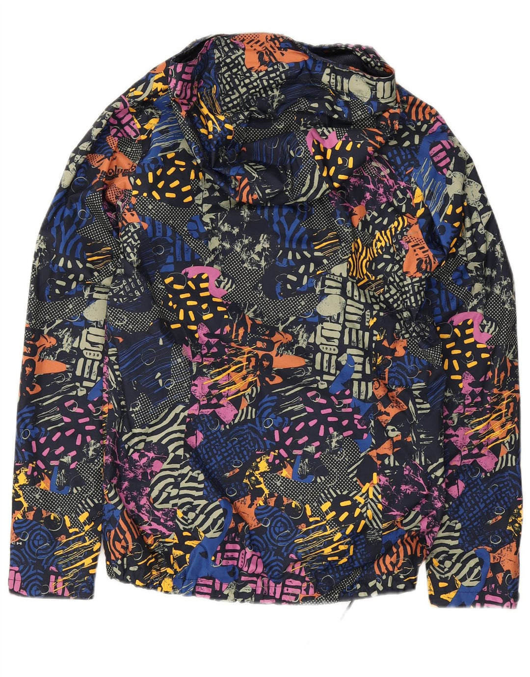 Jachetă de ploaie Columbia cu model abstract pentru femei UK 10 mic multicoloră