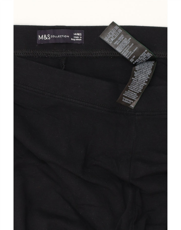 MARKS & SPENCER Leggings pentru femei UK 14, mare, negru, bumbac