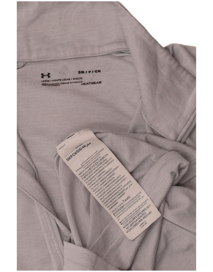 Top de trening Under Armour pentru femei Heat Gear Pullover UK 10 Small Gri