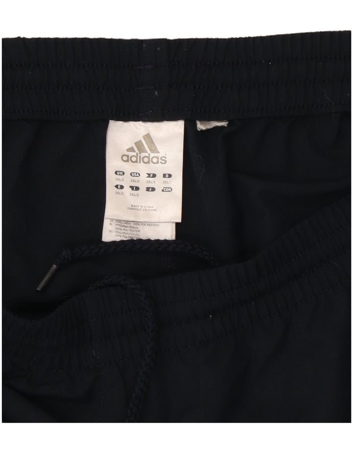 Pantaloni de trening Adidas pentru bărbați 2XL, poliester bleumarin