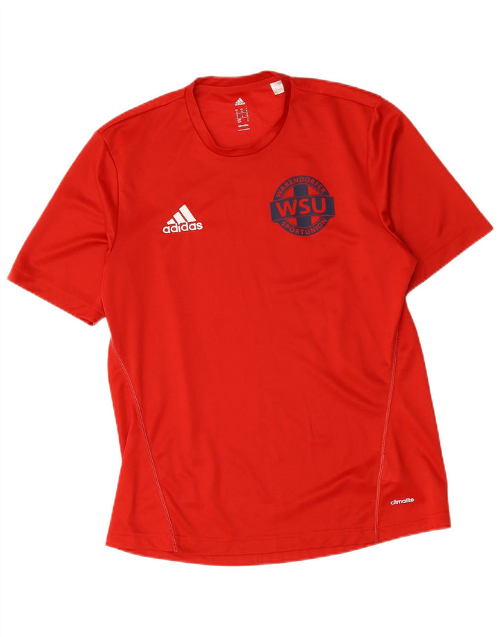 Tricou grafic Adidas pentru bărbați Warendorfer Sportuninon Top Mediu Roșu