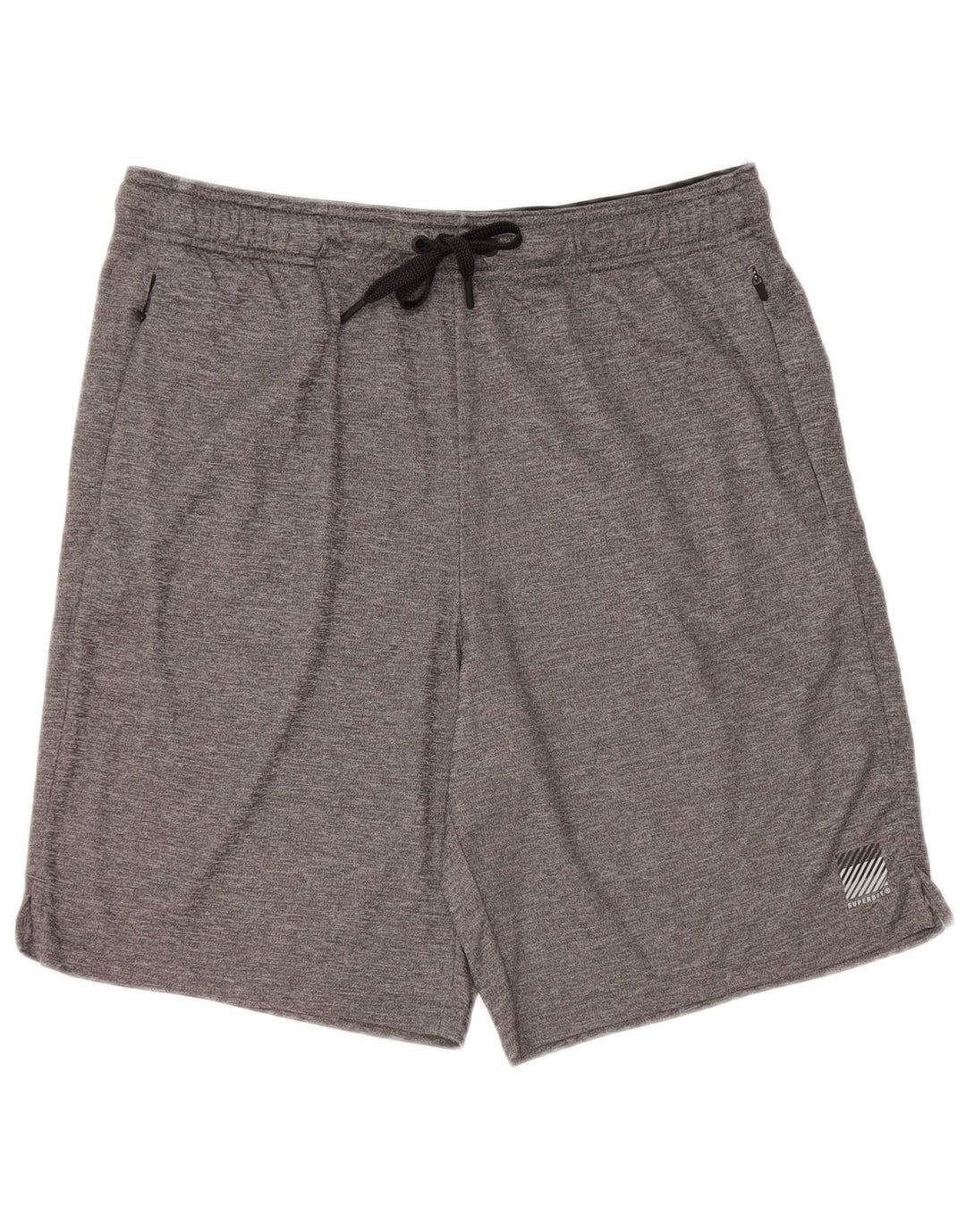 Pantaloni scurți sport pentru bărbați SUPERDRY, mari, gri poliester